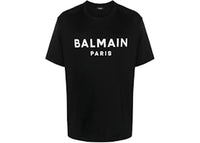 Balmain Logo Print T-shirt Black