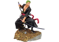 Bandai Figuarts Zero One Piece Roronoa Zoro Wt100 Commemorative Eiichiro Oda Illustration Daikaizoku Hyakkei Figure Black