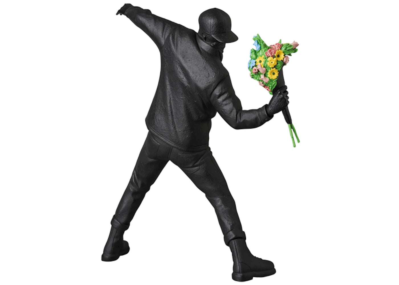 Banksy Brandalism Flower Bomber Figure Gesso Black - vue secondaire B