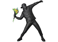 Banksy Brandalism Flower Bomber Figure Gesso Black