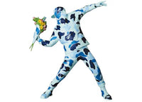 Banksy Brandalism x BAPE Flower Bomber Figure Blue