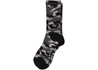 BAPE 1st Camo Ape Head One Point Socks Gray