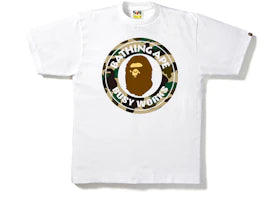 BAPE 1st Camo Busy Works Tee White/Beige