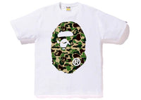 BAPE ABC Big Ape Head Tee White/Green