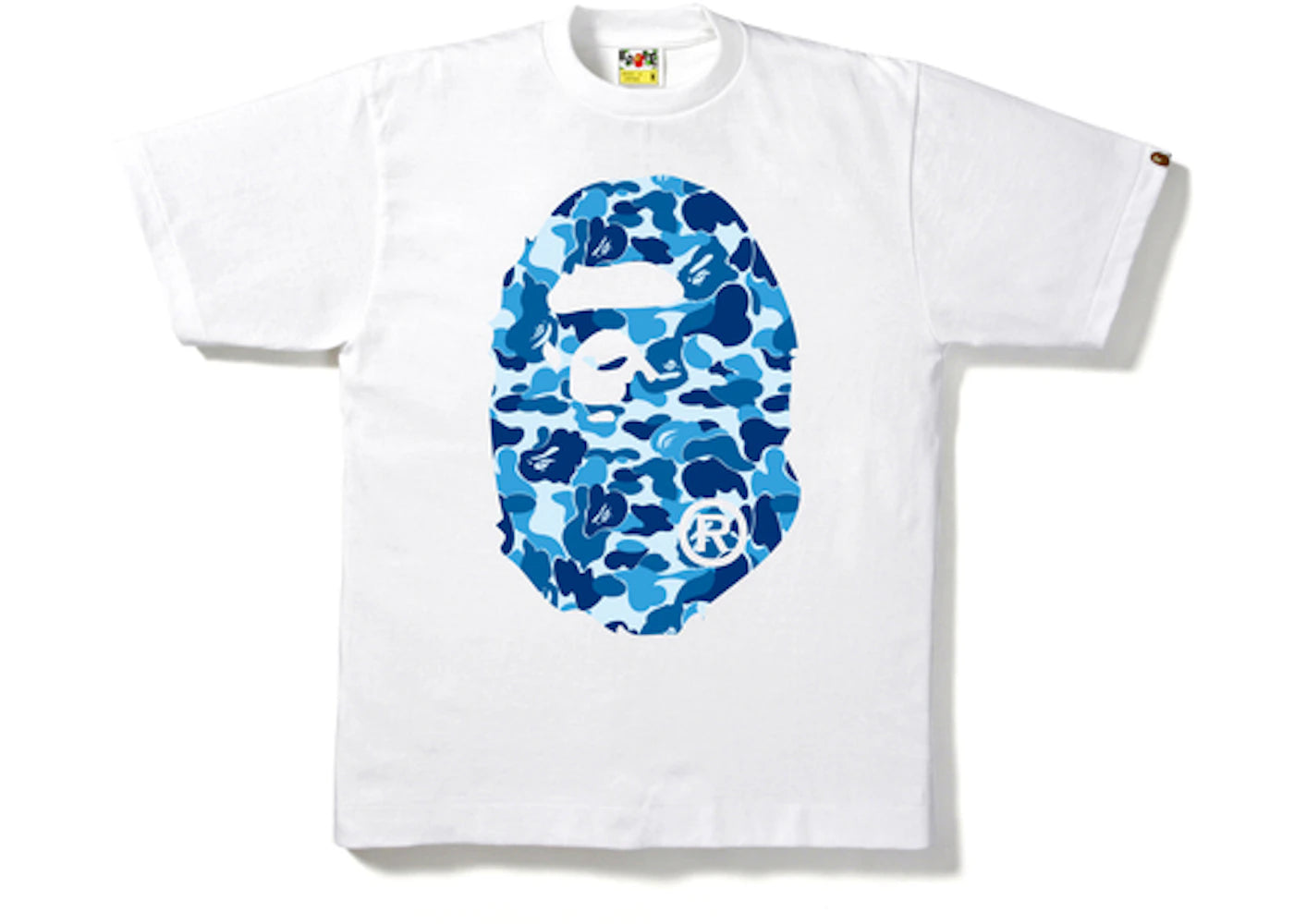 BAPE ABC Camo Big Ape Head Tee White - vue secondaire A
