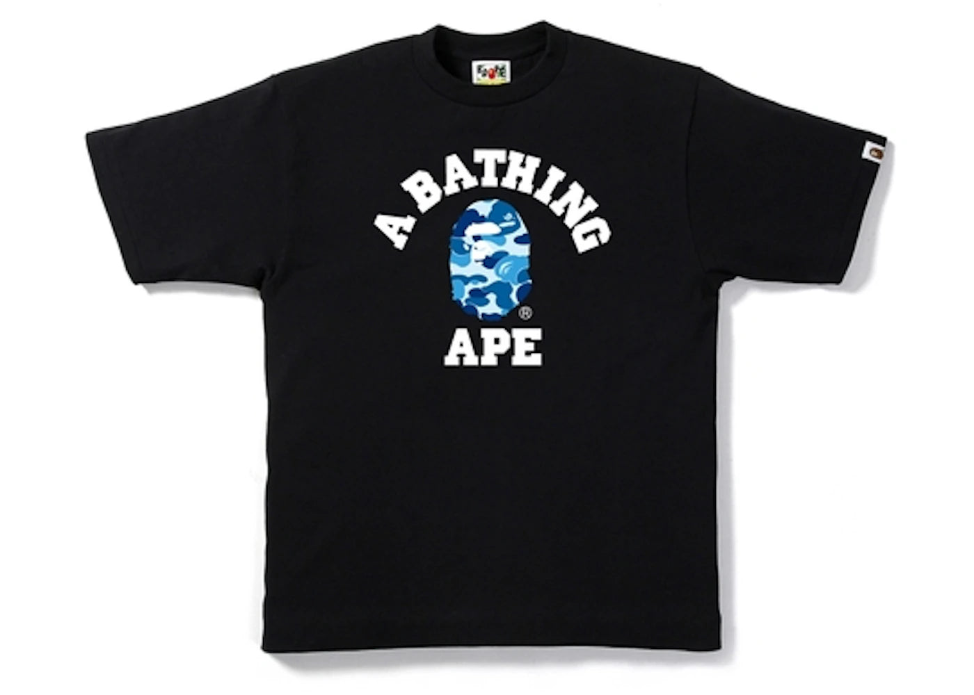 BAPE ABC College Tee Black/Blue - vue secondaire A