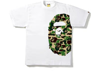 BAPE ABC Side Big Ape Head Tee White/Green