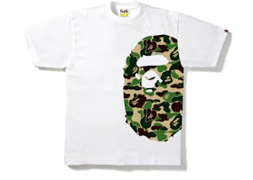 BAPE ABC Side Big Ape Head Tee White/Green