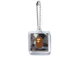 BAPE Ape Head City Camo Keychain Black - authentic BAPE product