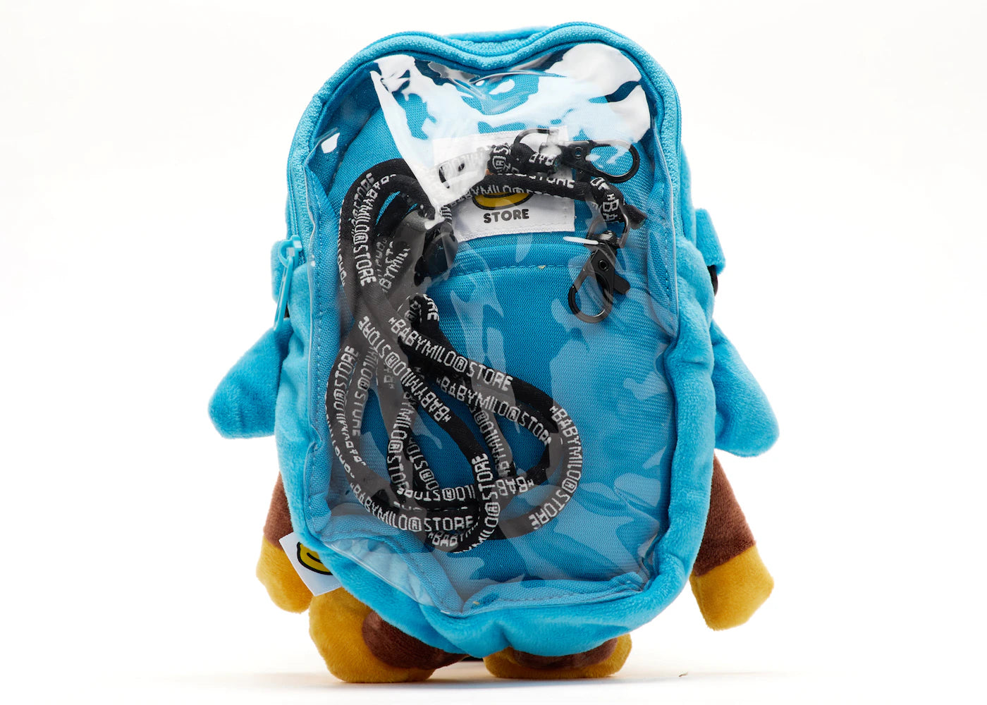 Bape Baby Milo Plush Shark Mobile Bag Blue - vue secondaire B