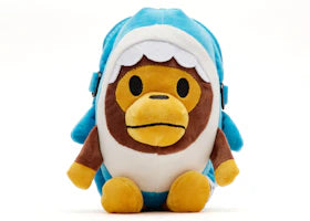 Bape Baby Milo Plush Shark Mobile Bag Blue - vue 360