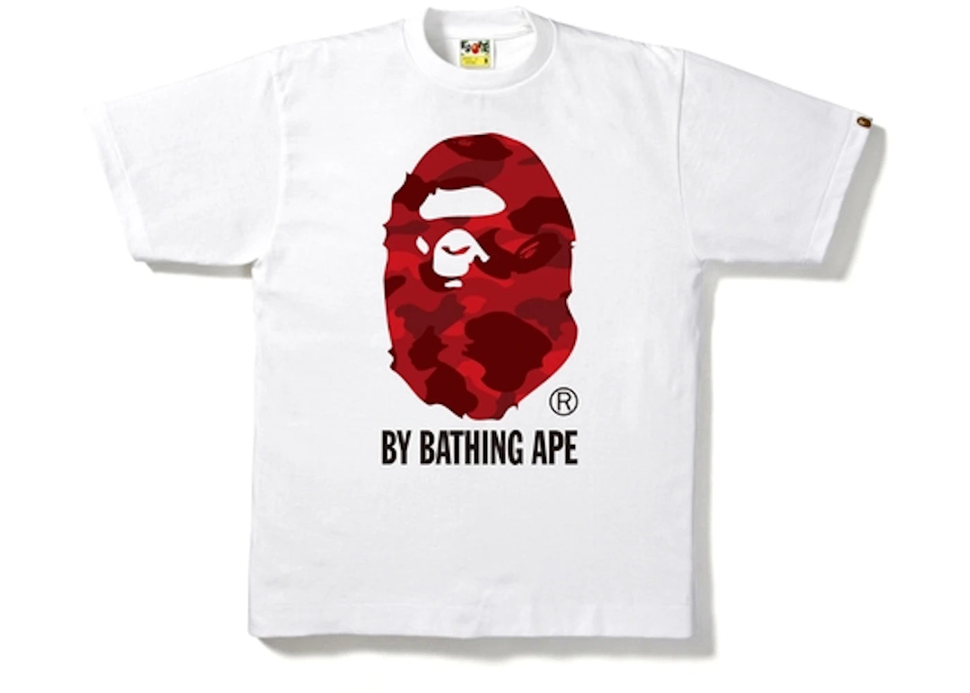 BAPE Color Camo By Bathing Tee White/Red - vue 360