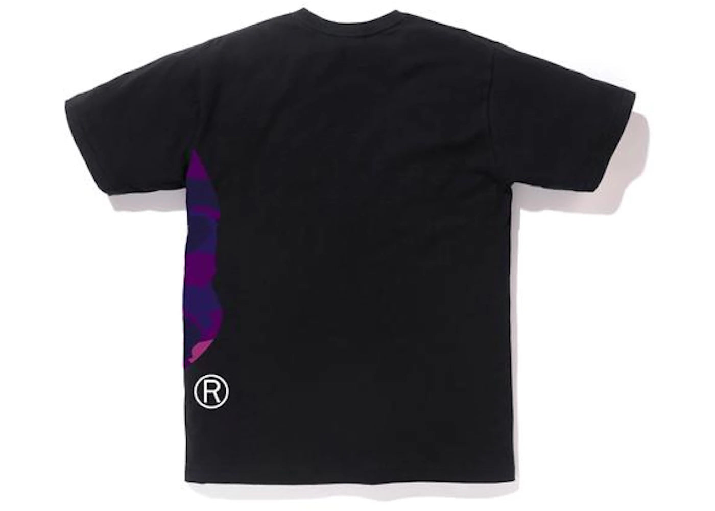 BAPE Color Camo Side Big Ape Head Tee Black/Purple - vue secondaire B