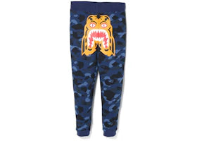 BAPE Color Camo Tiger Slim Sweat Pants Blue