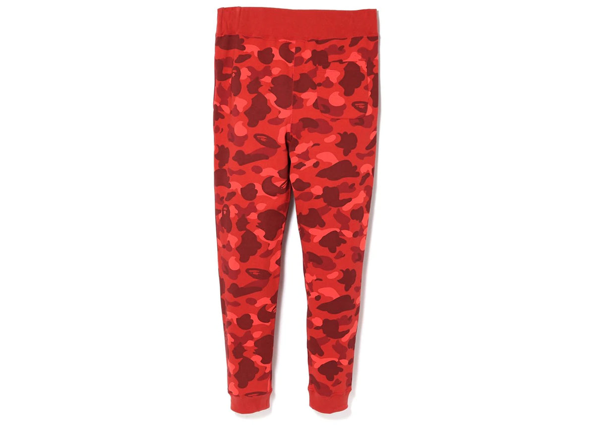 BAPE Color Camo Tiger Slim Sweat Pants Red - vue secondaire B