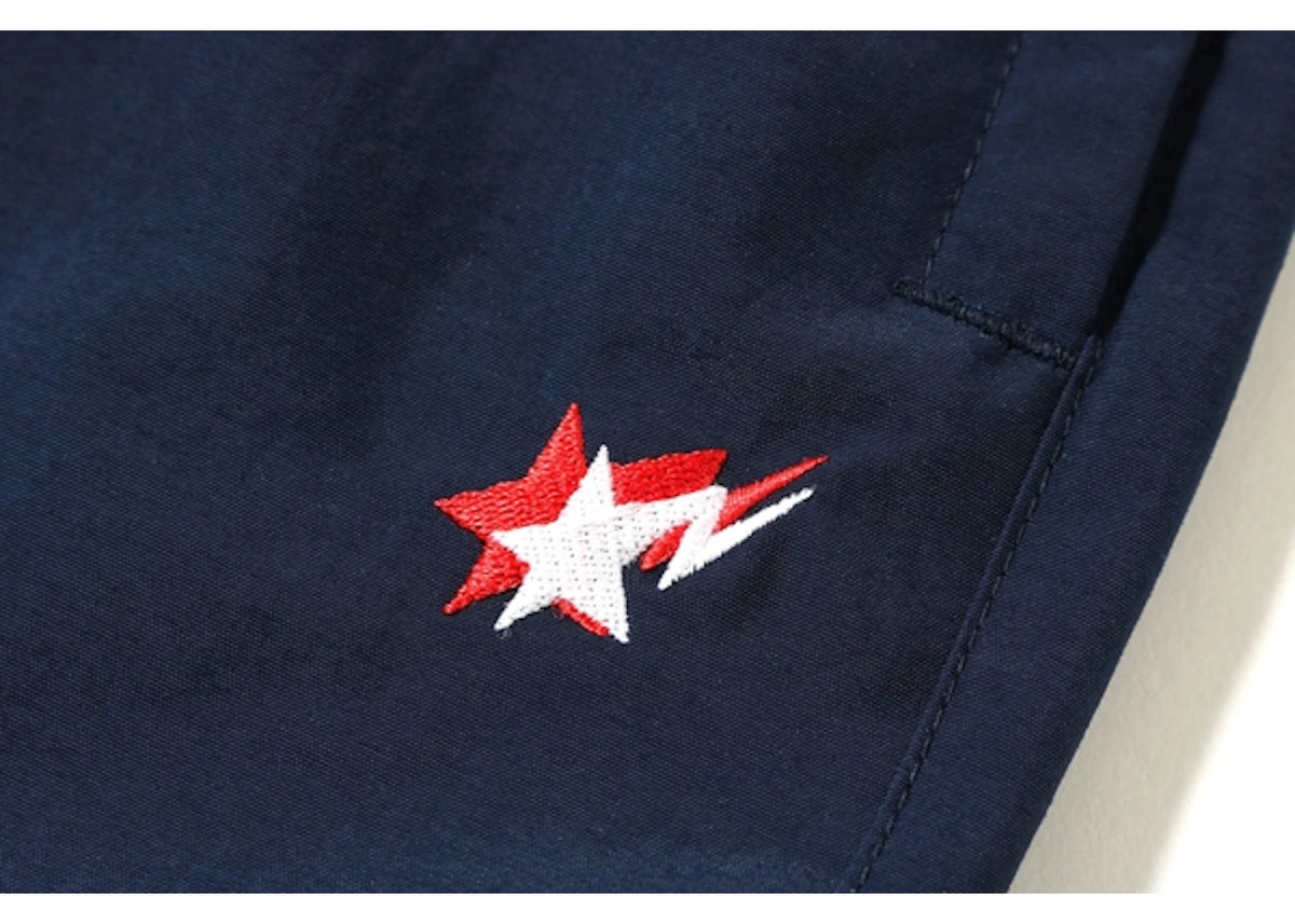 BAPE Double Bapesta Track Pants Navy - vue secondaire B