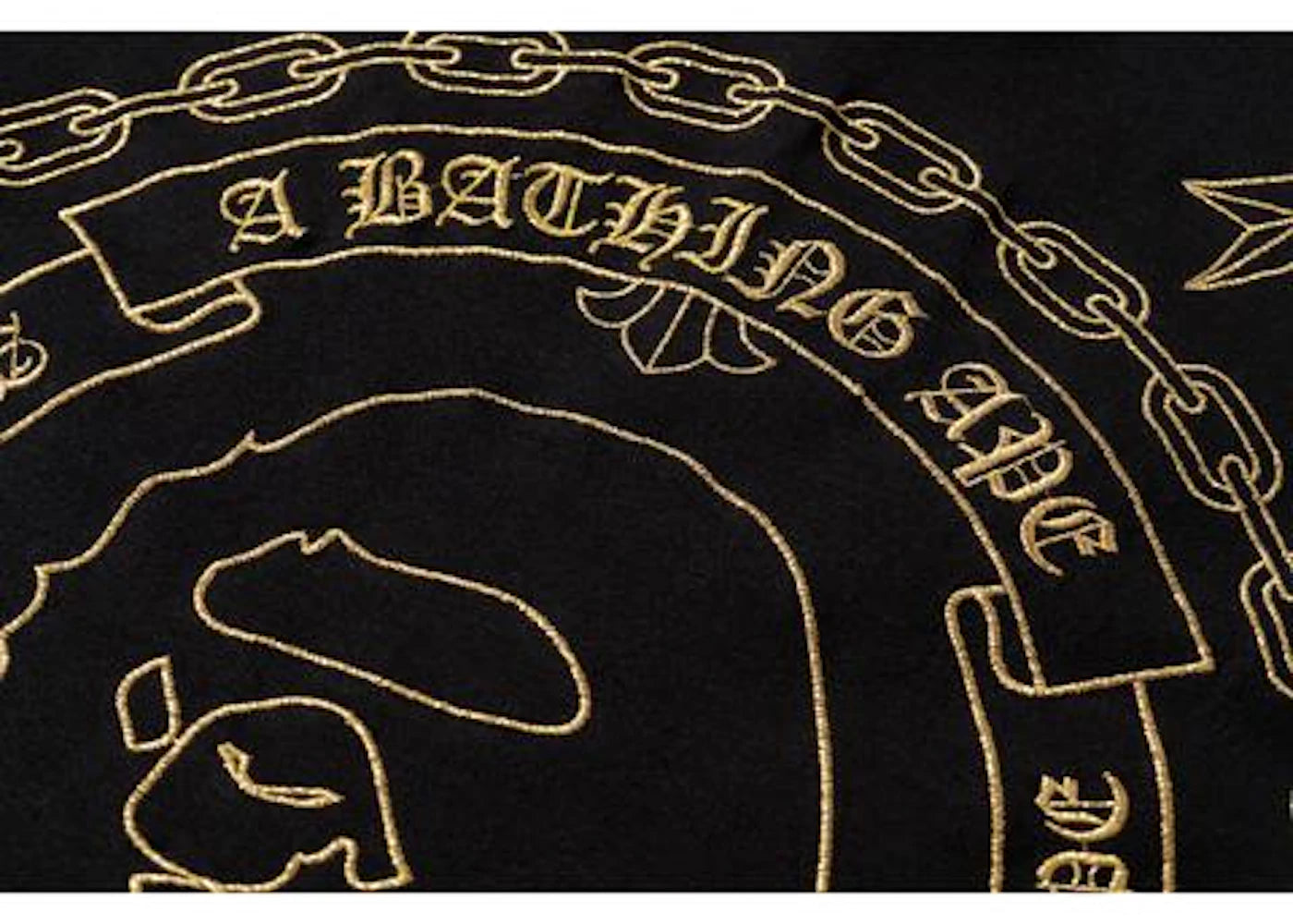 BAPE Embroidery Tee Black - vue secondaire B