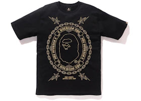 BAPE Embroidery Tee Black - vue 360