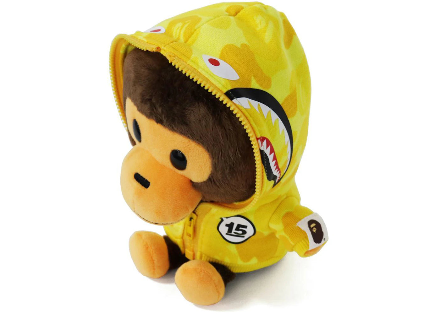 BAPE Kids 15th Anniversary ABC Camo Baby Milo Plush Yellow - vue secondaire B