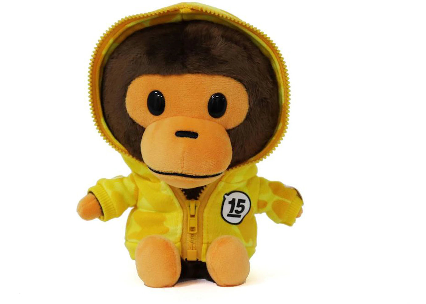 BAPE Kids 15th Anniversary ABC Camo Baby Milo Plush Yellow - vue secondaire A