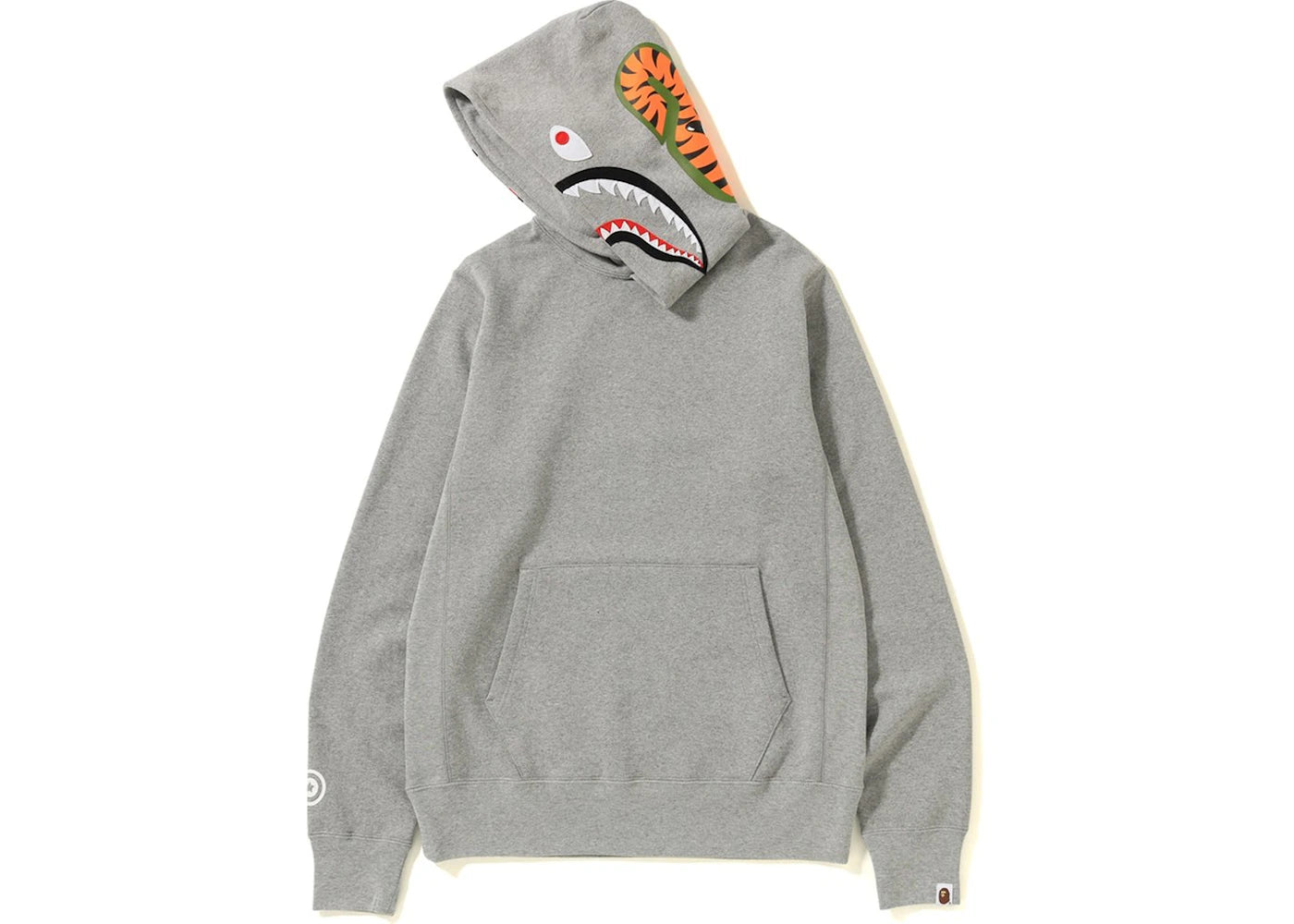 BAPE Shark Pullover Hoodie Grey - vue secondaire B