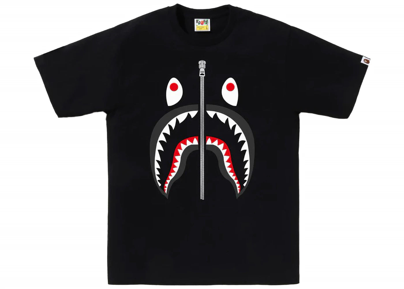 BAPE Shark Tee Black - vue secondaire A