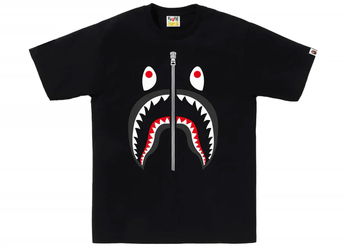 BAPE Shark Tee Black - vue 360