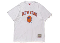 BAPE x Mitchell & Ness Knicks Tee White