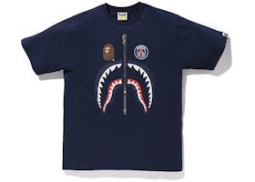 BAPE x PSG Shark Tee Navy