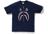 BAPE x PSG Shark Tee Navy