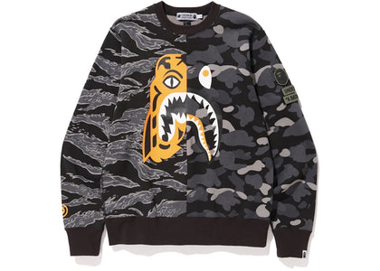 BAPE x Undefeated Tiger Shark Half Crewneck Black - product view 2