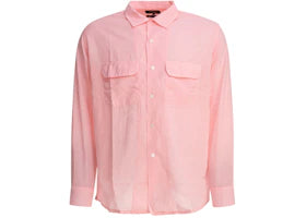 Beams Plus Camp Collar Shirt Pink - vue 360