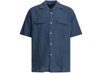 Beams Plus Casual Linen Shirt Blue