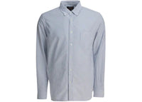 Beams Plus Cotton Striped Shirt Blue
