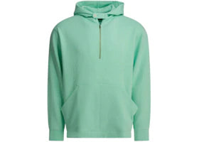Beams Plus Half Zipper Hoodie Green - vue 360