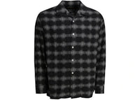 Beams Plus Satin Plaid Check Shirt Black