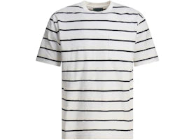 Beams Plus Striped T-shirt White - vue 360