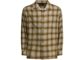 Beams Plus Wool Blend Check Shirt Brown - vue 360