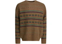 Beams Plus Wool-Blend Crewneck Sweater Brown
