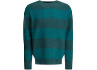 Beams Plus Wool Crew Neck Sweater Blue
