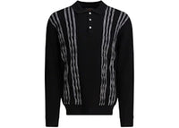 Beams Plus Wool Polo Sweater Black