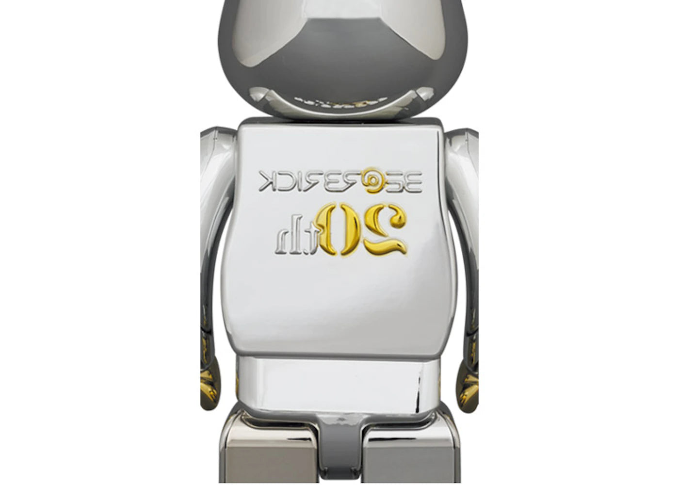 Bearbrick 20th Anniversary 100% & 400% Set Gold & Silver Chrome Ver. - vue secondaire B