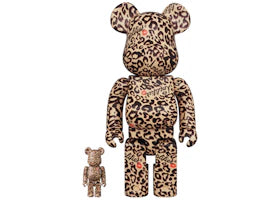 Bearbrick Amplifier 100% & 400% Set Leopard Print - vue 360