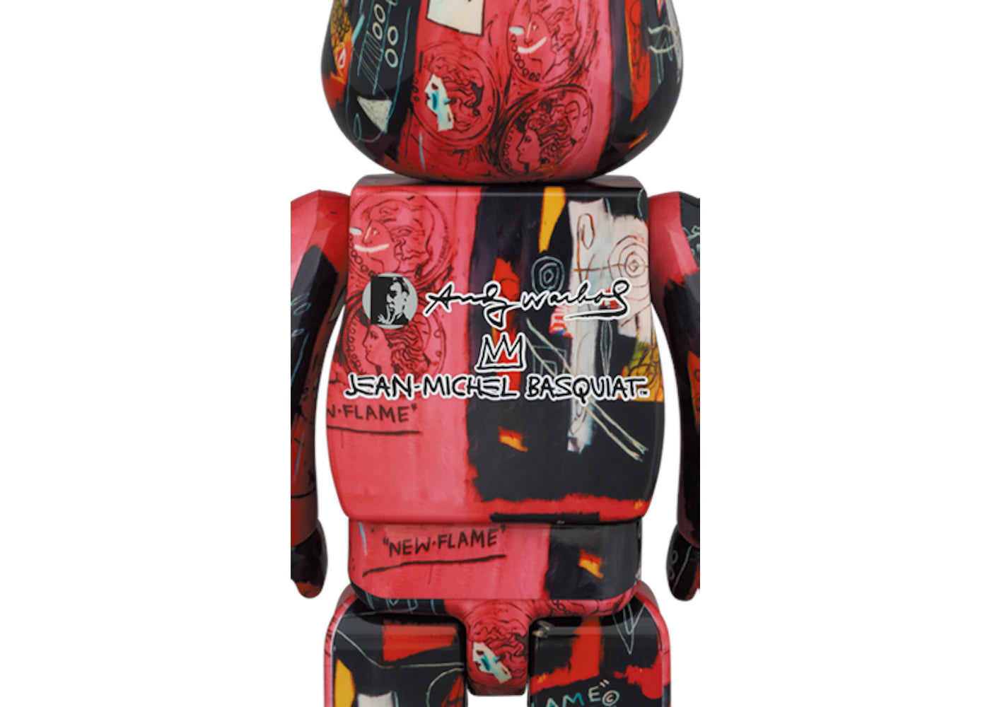 Bearbrick Andy Warhol x JEAN-MICHEL BASQUIAT #1 100% & 400% Set - vue secondaire B