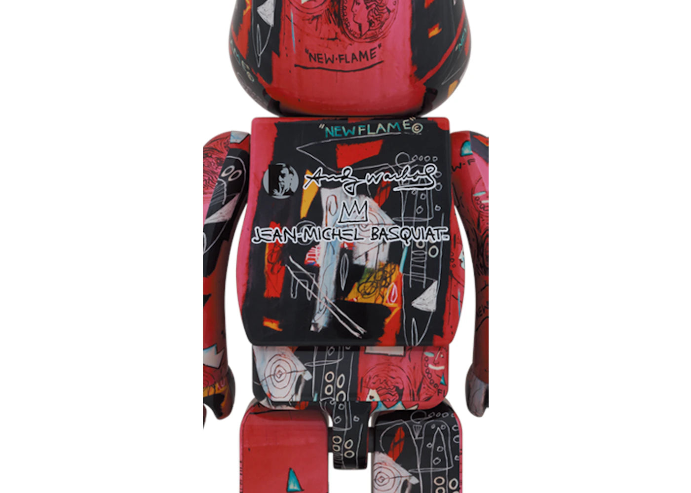 Bearbrick Andy Warhol x JEAN-MICHEL BASQUIAT #1 1000% - vue secondaire B