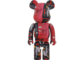 Bearbrick Andy Warhol x JEAN-MICHEL BASQUIAT #1 1000% - vue 360
