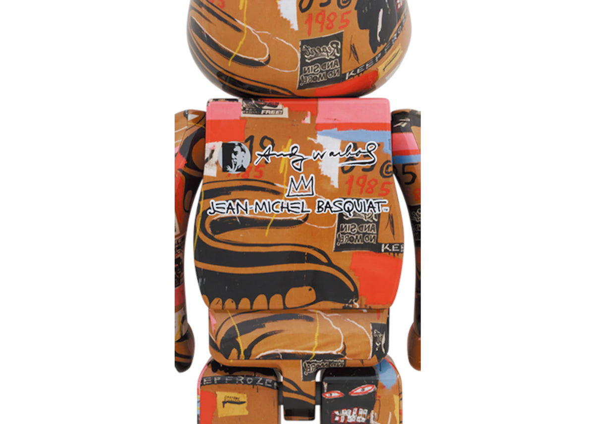 Bearbrick Andy Warhol x JEAN-MICHEL BASQUIAT #2 1000% - vue secondaire B