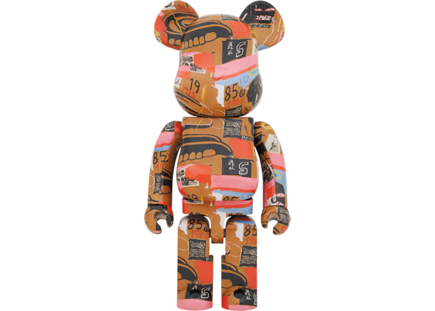 Bearbrick Andy Warhol x JEAN-MICHEL BASQUIAT #2 1000% - vue secondaire A