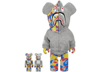 Bearbrick BAPE(R) CAMO SHARK MCT 30th ANNIV. 100% & 400% 3 PCS SET 100% & 400% Set