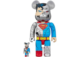 Bearbrick Cyborg Superman 100% & 400% Set - vue 360